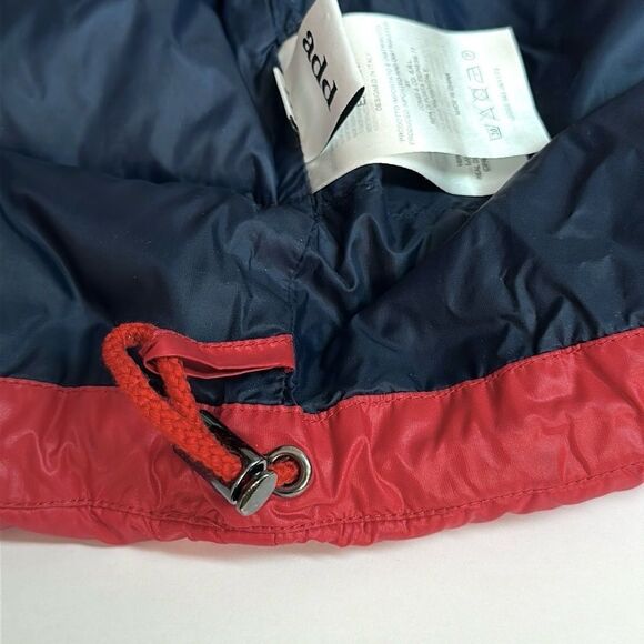 ADD Red Down Hooded Puff Vest Zip Front Pockets Logo Boys size 10Y - Picture 10 of 14
